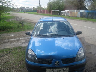 2002 Renault Symbol I Рестайлинг, синий, 190000 рублей, вид 1