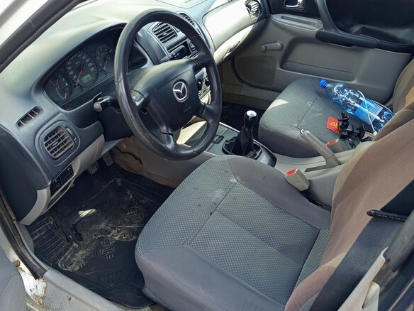 2001 Mazda 323 VI (BJ) Рестайлинг, серебристый, 200000 рублей - вид 4