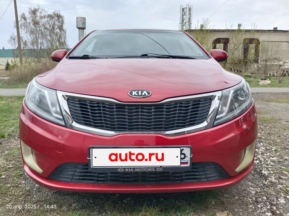 2012 Kia Rio III, красный, 620000 рублей