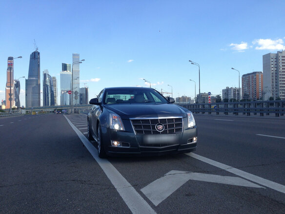 2012 Cadillac CTS II, голубой