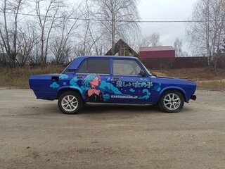 1990 Lada (ВАЗ) 2107, синий, 120000 рублей, вид 4