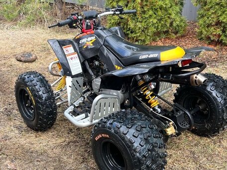 2007 BRP Can-Am DS 90, жёлтый, 280000 рублей, вид 2