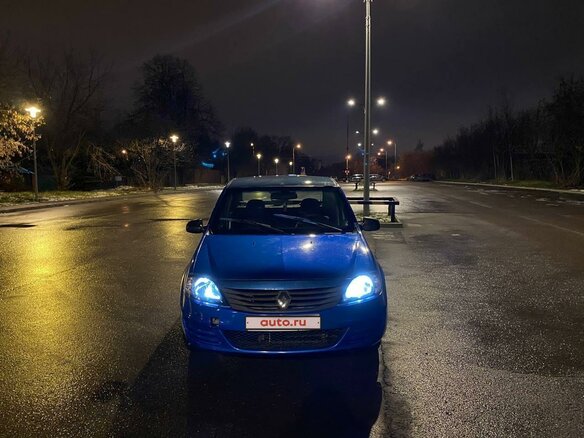 2007 Renault Logan I, синий, 335000 рублей - вид 2