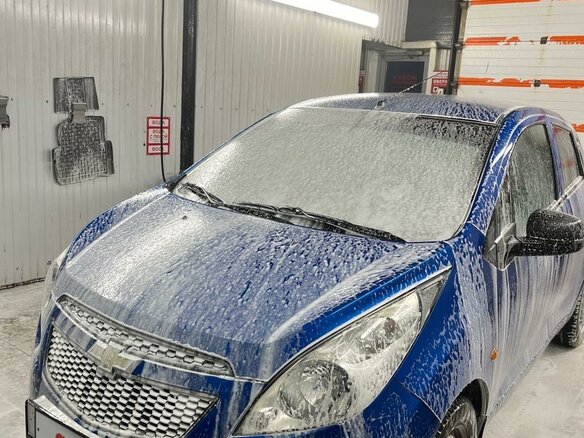 2012 Chevrolet Spark III, синий, 585000 рублей - вид 8