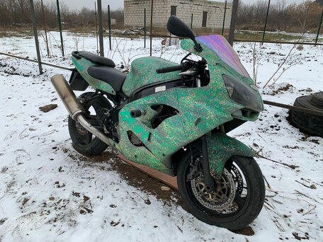 2001 Kawasaki ZX-9R Ninja, зелёный, 420000 рублей, вид 1
