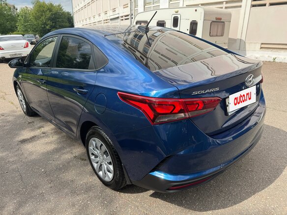 2022 Hyundai Solaris II Рестайлинг, синий, 1370000 рублей - вид 7