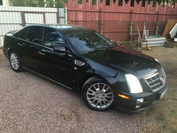 2008 Cadillac STS I Рестайлинг, чёрный - вид 1