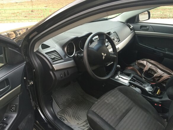 2012 Mitsubishi Lancer X Рестайлинг, чёрный - вид 6