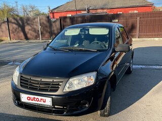 2012 Lada (ВАЗ) Granta I, чёрный, 465000 рублей, вид 1