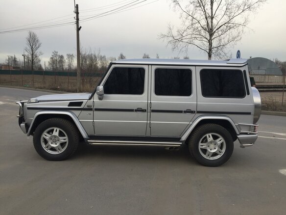 2000 Mercedes-Benz G-Класс 500 Euro 2 II (W463), серебристый