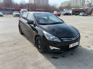 2015 Hyundai Solaris I Рестайлинг, чёрный, 1008000 рублей, вид 3