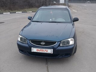2006 Hyundai Accent ТагАЗ II, синий, 550000 рублей, вид 1