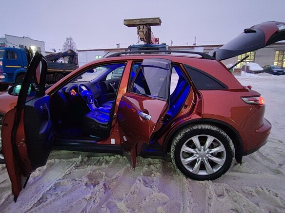 2008 Infiniti FX35 I (S50) Рестайлинг, оранжевый, 1010000 рублей - вид 22