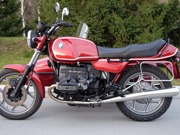 1985 BMW R 80, пурпурный - вид 23