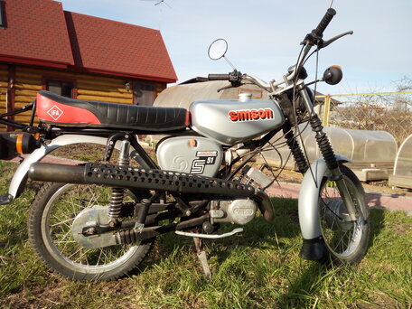 1982 Simson Spatz, серебристый, 80000 рублей, вид 1