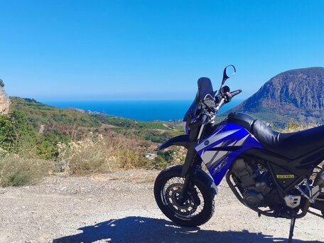 2006 Yamaha XT660X, синий, 450000 рублей, вид 1
