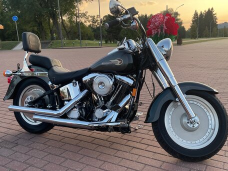 1994 Harley-Davidson Fat Boy, зелёный, 980000 рублей, вид 1