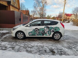 2016 Hyundai Solaris I Рестайлинг, белый, 970000 рублей, вид 5