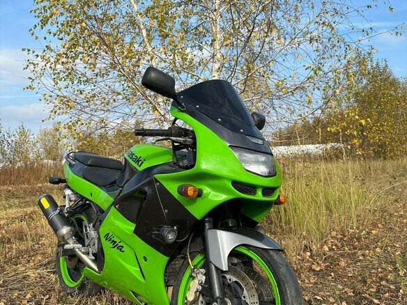 1997 Kawasaki ZX-6 Ninja, зелёный, 320000 рублей - вид 6