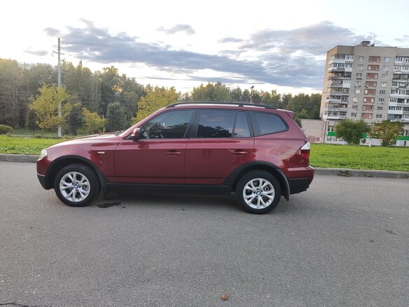 2010 BMW X3 20d I (E83) Рестайлинг, красный, 850000 рублей - вид 5