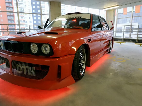 1991 BMW 3 серии 320i II (E30), красный - вид 7
