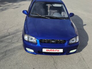 2002 Hyundai Accent II, синий, 500000 рублей, вид 2
