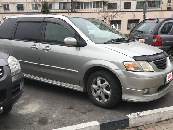 2002 Mazda MPV II (LW), серый, 699000 рублей - вид 1
