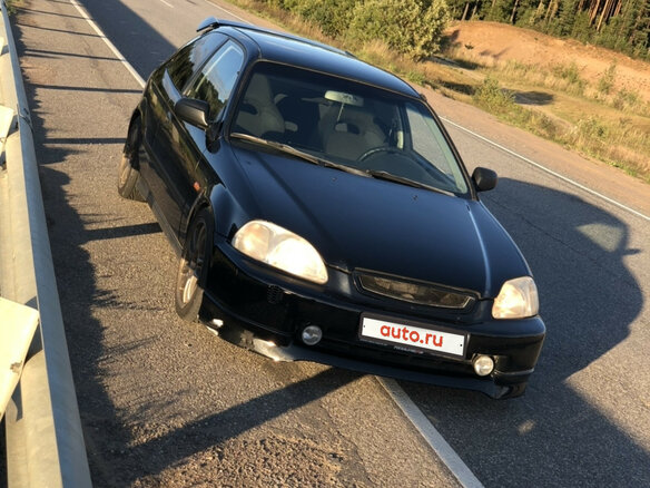 1995 Honda Civic VI, чёрный - вид 10