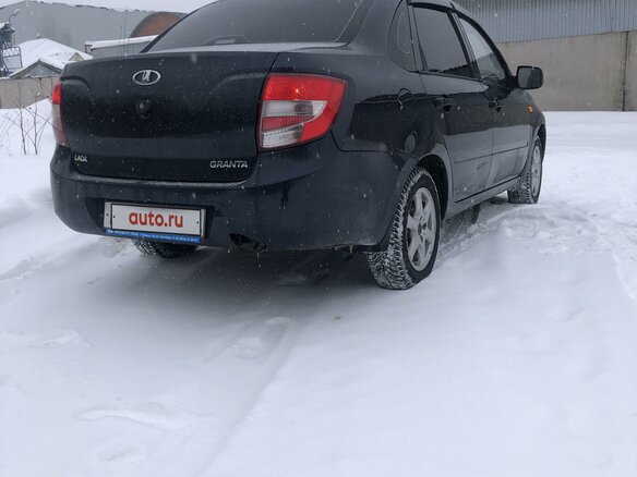 2011 Lada (ВАЗ) Granta I, синий, 420000 рублей - вид 4