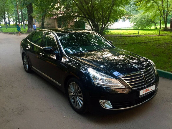 2013 Hyundai Equus II Рестайлинг, чёрный - вид 3