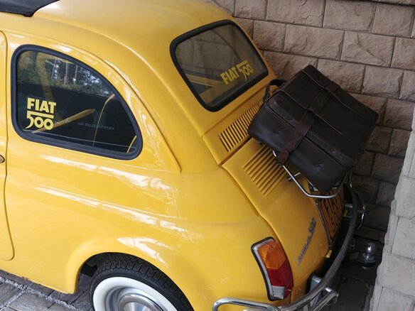 1967 Fiat 500 I, жёлтый - вид 1