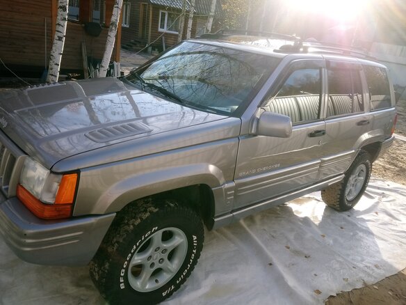 1998 Jeep Grand Cherokee I (ZJ) Рестайлинг, серебристый - вид 6