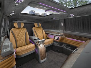 2024 Mercedes-Benz V-Класс Extra Long 300 d экстра длинный III (W447) Рестайлинг 2, чёрный, 35000000 рублей, вид 2