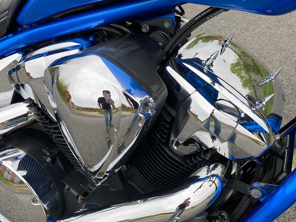 2015 Honda VT 1300CX Fury, синий, 950000 рублей - вид 8