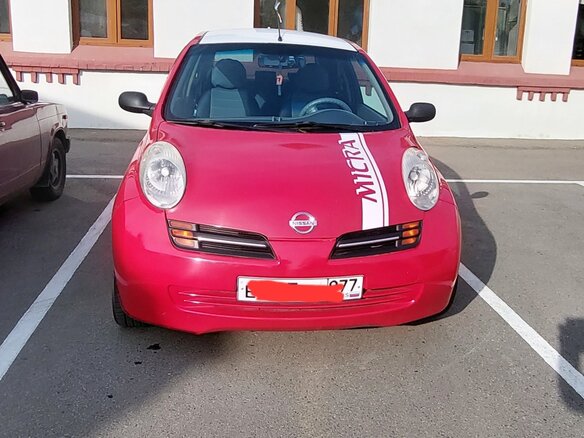 2003 Nissan Micra III (K12), красный, 310000 рублей - вид 1