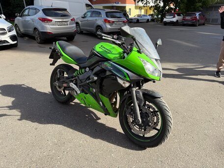 2013 Kawasaki ER-4F (Ninja 400R), зелёный, 450000 рублей, вид 5