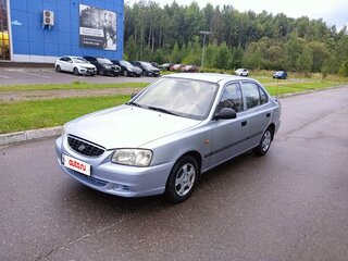 2008 Hyundai Accent ТагАЗ II, серебристый, 450000 рублей, вид 1