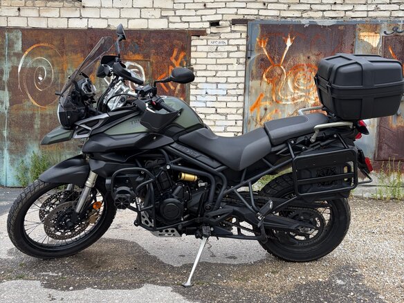 2013 Triumph Tiger 800, зелёный, 750000 рублей - вид 5