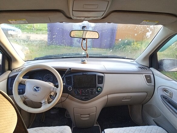 2000 Mazda MPV II (LW), бежевый, 150000 рублей - вид 5