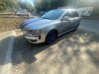 2009 Mitsubishi Lancer X, серебристый, 580000 рублей, вид 2