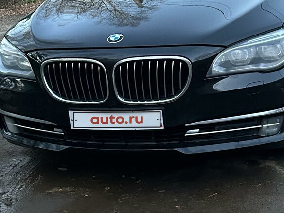 2012 BMW 7 серии 750Li xDrive V (F01/F02/F04) Рестайлинг, чёрный - вид 4