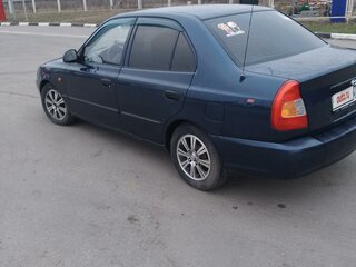 2006 Hyundai Accent ТагАЗ II, синий, 550000 рублей, вид 4