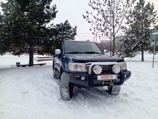 2005 Toyota Land Cruiser 105 100 Series Рестайлинг 1, синий, 4400000 рублей, вид 2