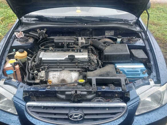 2011 Hyundai Accent ТагАЗ II, синий, 625000 рублей - вид 7
