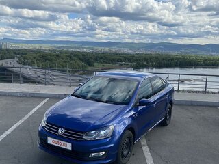 2018 Volkswagen Polo V Рестайлинг, синий, 1227000 рублей, вид 1