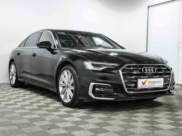 2024 Audi A6 45 TFSI Long V (C8) Рестайлинг, чёрный - вид 4