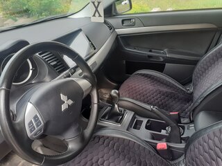 2014 Mitsubishi Lancer X Рестайлинг, серый, 1100000 рублей, вид 5