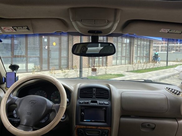 2003 Hyundai Santa Fe I, зелёный, 725000 рублей - вид 10