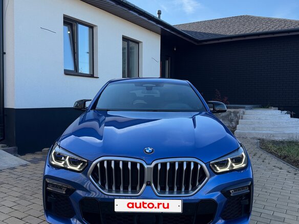 2020 BMW X6 30d III (G06), синий, 8690000 рублей