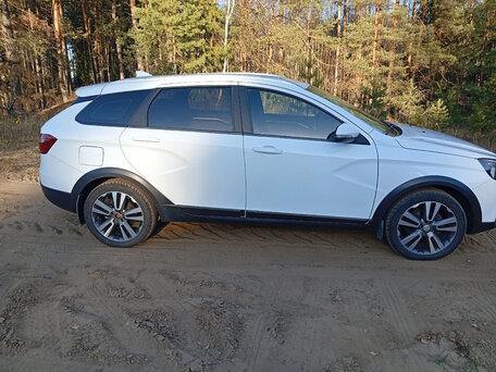 2018 Lada (ВАЗ) Vesta SW Cross I, белый, 950000 рублей, вид 4